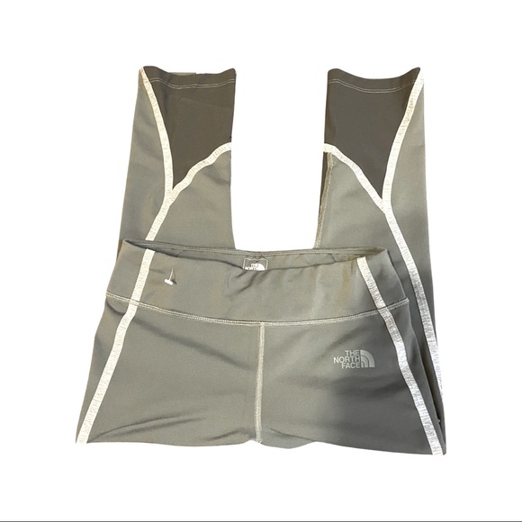 THE NORTH FACE Dynamix Cropped Leggings SZ SM Grayish Green W/Heather Gray - Picture 1 of 7